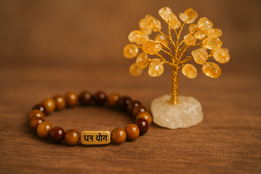 Business Prosperity Combo (Dhan Yog Bracelet + Citrine Crystal Tree)