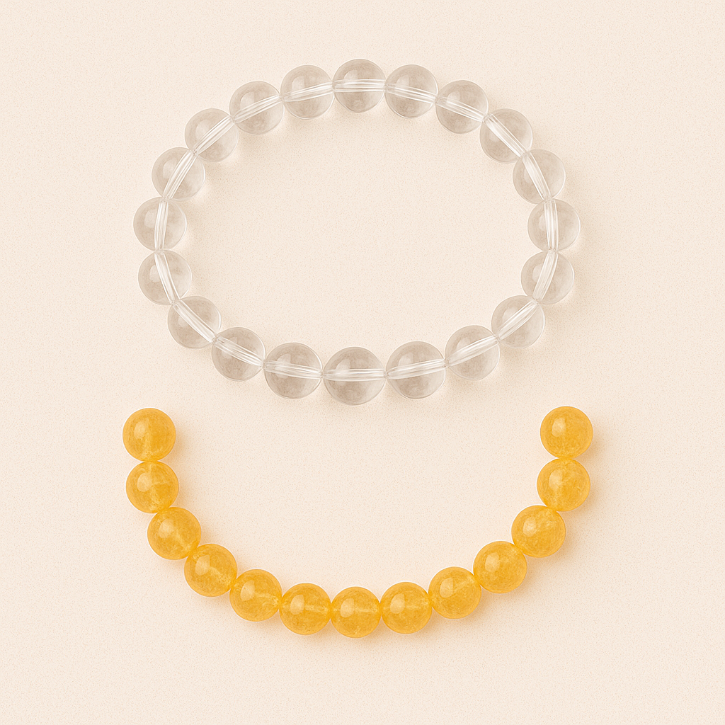 Love & Laxmi Combo (Rose Quartz Bracelet + Citrine Bracelet)