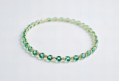 Peridot Silver Bracelet