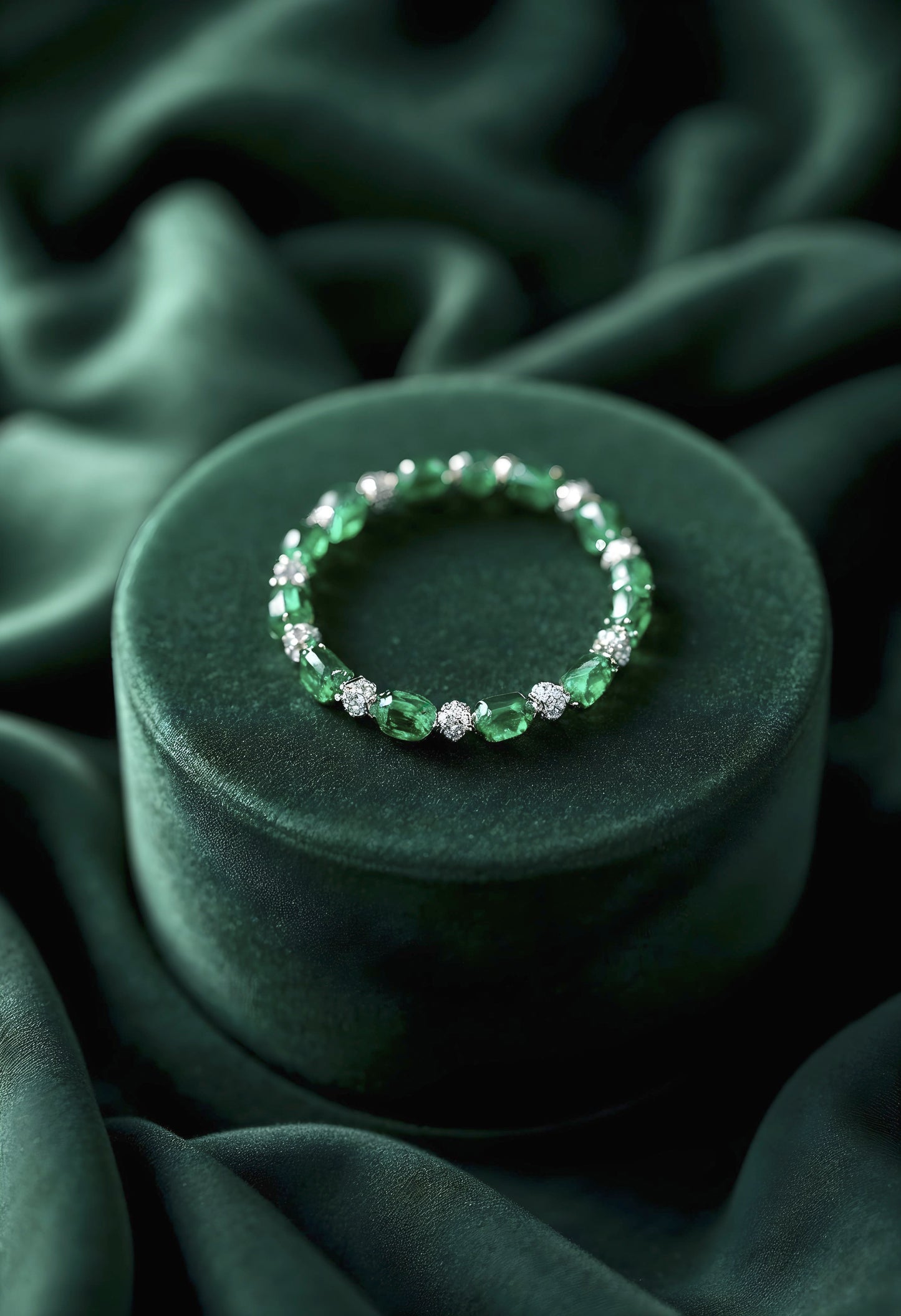 Peridot Silver Bracelet
