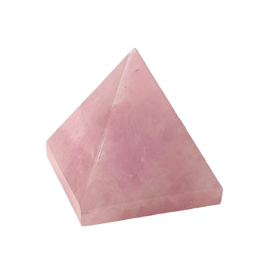 Rose Quartz Crystal Pyramid for Love and Emotional Healing