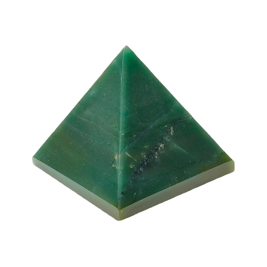 Green Jade Pyramid for Luck, Prosperity, and Heart Chakra Healing