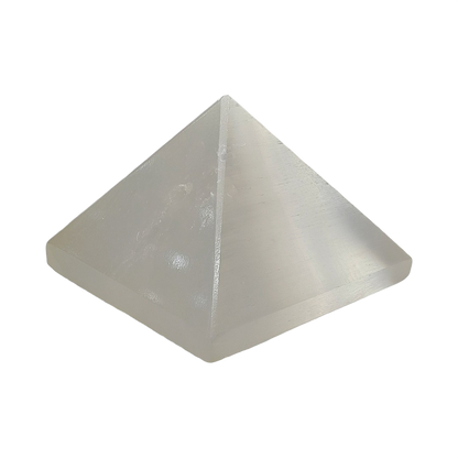 Selenite Pyramid for Cleansing Crystals and Negative Energy