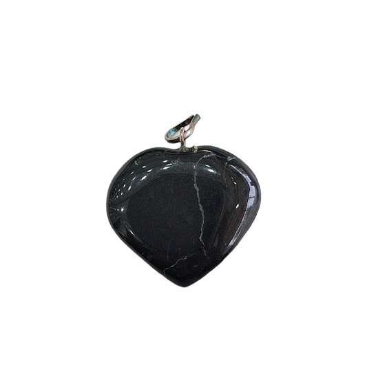 Black Tourmaline Heart Pendant