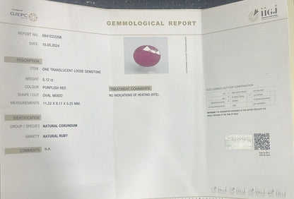 Ruby Stone (Premium AA) - African