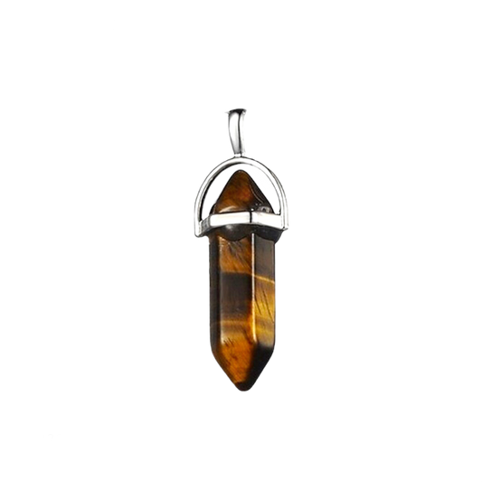Tiger Eye Bullet Pendant