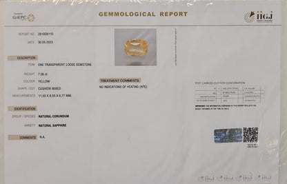 Yellow Sapphire (Premium AAA) - Sri Lanka